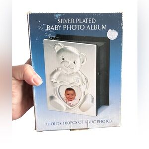Silver Plated Baby Photo Album